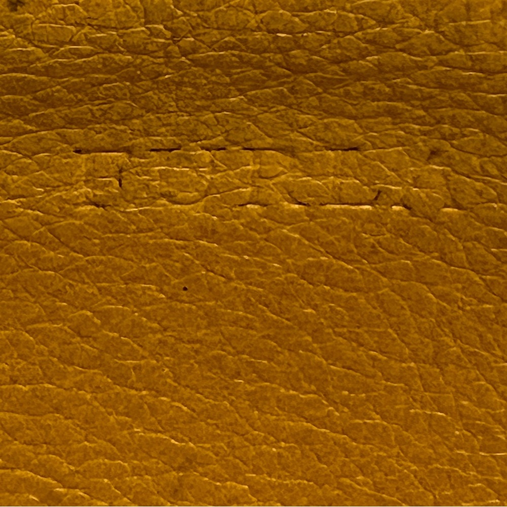 FURLA MUSTARD Yellow Leather Zip Pouch Small Coin Bag - Picture 5 of 9